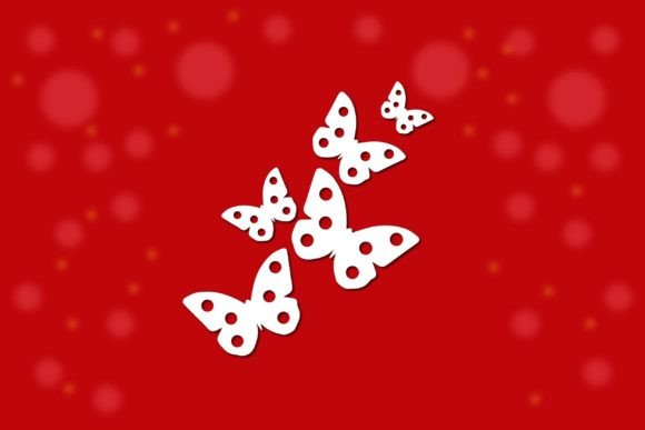 Butterfly Floral Cut File Layer SVG