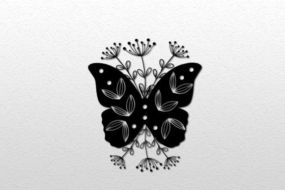 Floral Butterfly Garden SVG