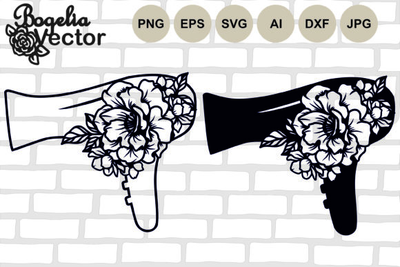 Floral Hair Dryer