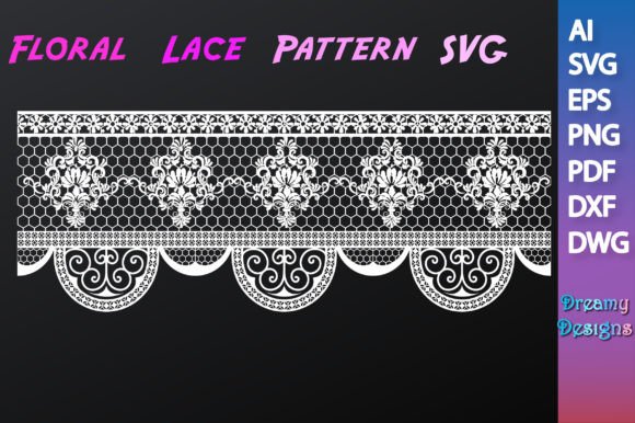 Floral Lace Pattern SVG 2
