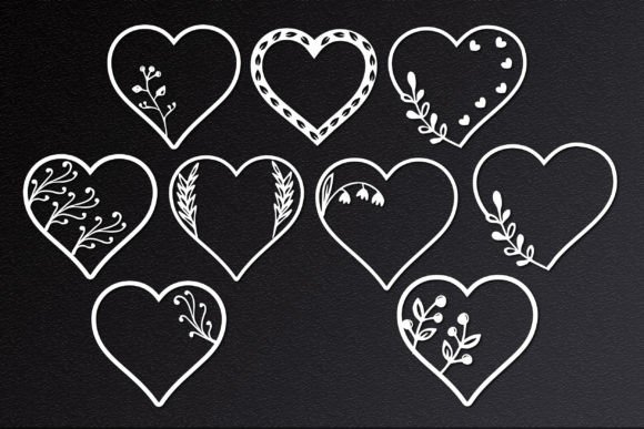 Floral Love Frame SVG