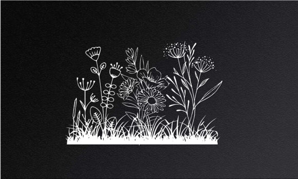 Floral Small Garden Papercut SVG