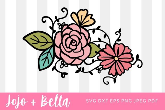 Two Flowers in SVG, Bouquets, Floral